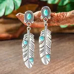 Bohemian Style Alloy Acrylic Stud Dangle Earrings