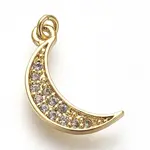 Brass Micro Pave Cubic Zirconia Charms