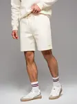 Ombre Unisex sweat shorts with drawstring waist - cream