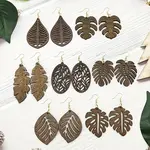 Wood Dangle Earrings for Women