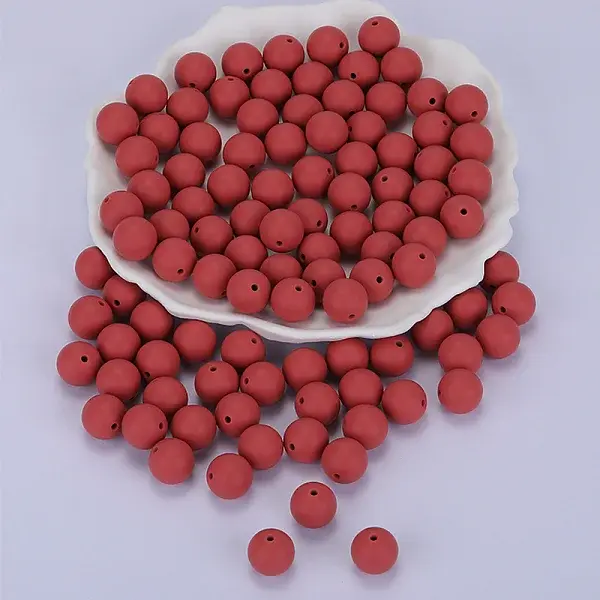 Round Silicone Focal Beads