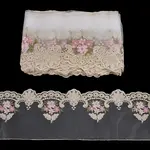 5 Yard Polyester Embroidery Hollow Flower Mesh Lace Trim
