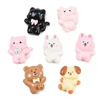 Cute Animal Opaque Resin Enamel Cabochons