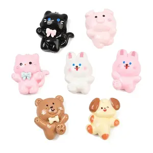 Cute Animal Opaque Resin Enamel Cabochons