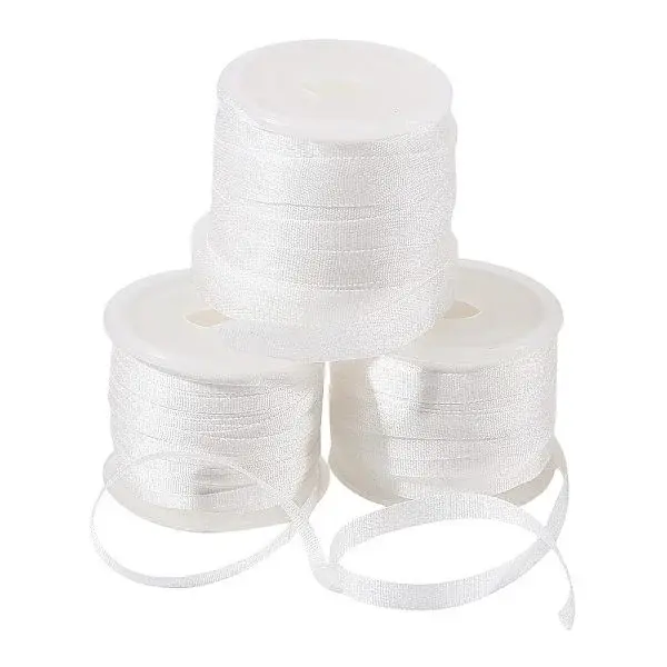 3Rolls 3 Styles Silk Ribbon