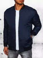 Pánská bunda bomber jacket tmavě modrá Dstreet