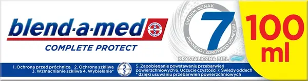 Blend-a-med Complete Protect 7 Crystal White zubná pasta 100 ml