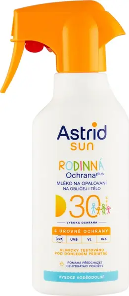ASTRID SUN RODINNE MLIEKO SPREJ OF30 270ML