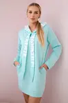 Šaty s kapucí Oversize mint