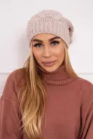 marka niezdefiniowana Fleecová čepice Carolina K243 béžová