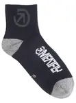 Meatfly ponožky Middle Bike Black | Černá | Velikost S