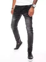 Šedé pánské džíny slim fit Dstreet