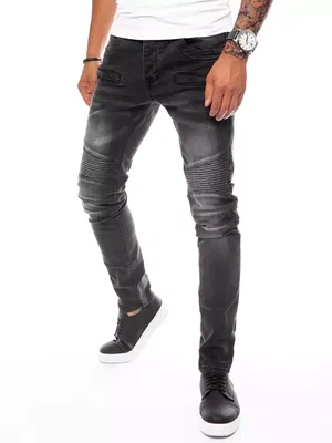 Šedé pánské džíny slim fit Dstreet