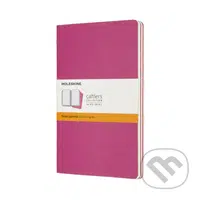Moleskine - sada 3 zošitov (ružové) (stredné, linajkované)