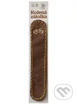 Záložka obšitá Kolo (Hnědá semiš)