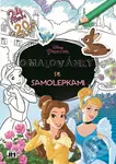 Princezny - Omalovánky se samolepkami A4+ - kniha z kategorie Omalovánky