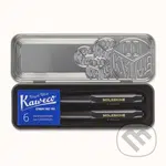 Moleskine - sada 2 pier Moleskine X Kaweco (čierne plniace pero + čierne prepisovacie pero s modrou náplňou (1,0 mm))