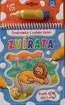 Zvířata: Omalovánka s vodním fixem (Použij vodu, oživ barvy!) - kniha z kategorie Omalovánky