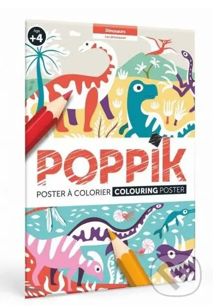 Omalovánkový plakát Dinosauři