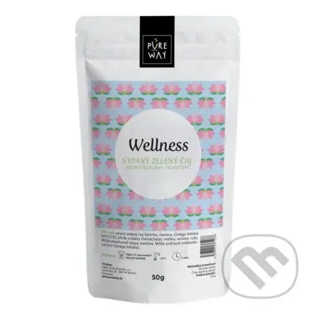 Wellness - sypaný zelený čaj aromatizovaný, ochutený