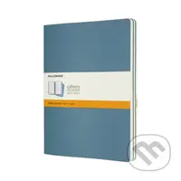 Moleskine – sada 3 zápisníkov Cahiers – modrá (veľké, linajkované, mäkká väzba)