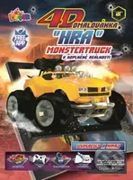 4D omalovánka Monster Truck (v doplnené reálnosti) - kniha z kategorie Omalovánky