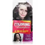 Delia Cosmetics Cameleo Coloring Shampoo tónovací šampón na vlasy odtieň 4.36 Dark Chocolate 40 ml