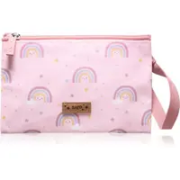 Saro Baby Lunch Bag vrecúško na desiatu/olovrant Pink Rainbow 14,5x21,5 cm 1 ks