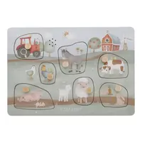 Little Dutch Little Farm Sound Puzzle puzzle z dreva 1 ks