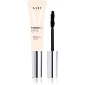 NEO MAKE UP Intense Serum Vitamin & Mineral Mascara vyživujúca riasenka pre podporu rastu mihalnic odtieň Black 9 ml