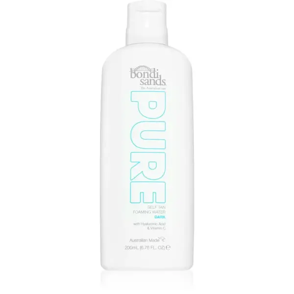 Bondi Sands Pure Self Tan Foaming Water Dark samoopaľovacia pena s hydratačným účinkom 200 ml