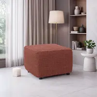 Super strečové poťahy RUBINIA tehlová taburetka (40 - 60 cm)