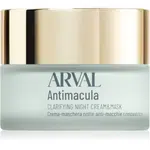 Arval Antimacula Clarifying Night Cream & Mask obnovujúca nočná krémová maska proti pigmentovým škvrnám 50 ml