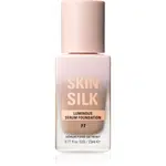 Makeup Revolution Skin Silk Serum Foundation ľahký make-up s rozjasňujúcim účinkom odtieň F7 23 ml