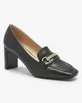 Resti Black women's moccasin style pumps Kolalic- Footwear