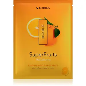 KORIKA SuperFruits Hallabong - Brightening Sheet Mask rozjasňujúca plátienková maska Hallabong 25 g