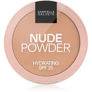 Gabriella Salvete Fixing Powder Hydrating jemný kompaktný púder SPF 15 odtieň 04 Nude Beige 8 g