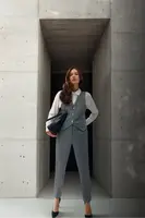 Marisse Women's Trousers Z-Sp-4502 Grey