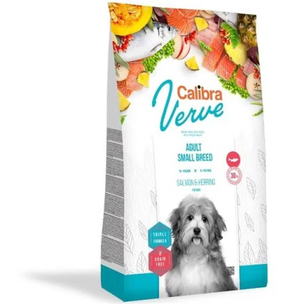 Calibra Dog Verve GF Adult Small Salmon & Herring 1,2 kg | Granule pre psov