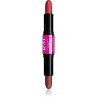 NYX Professional Makeup Wonder Stick Cream Blush obojstranná kontúrovacia tyčinka odtieň 03 Coral N Deep Peach 2x4 g
