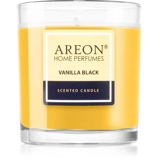 Areon Scented Candle Vanilla Black vonná sviečka 120 g