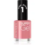 Rimmel Super Gel gélový lak na nechty bez použitia UV/LED lampy odtieň 035 Pop Princess Pink 12 ml