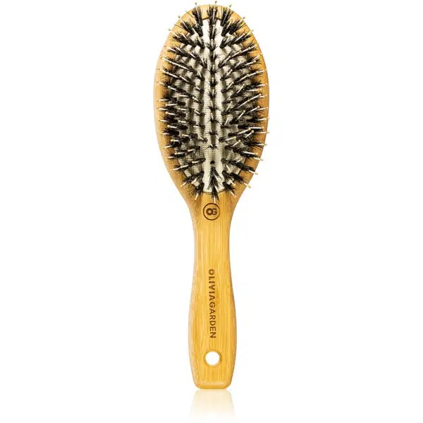 Olivia Garden Bamboo Touch plochá kefa na vlasy a vlasovú pokožku S 1 ks
