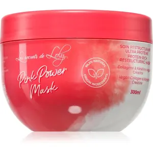 Les Secrets De Loly Pink Power Mask obnovujúca maska pre vlnité a kučeravé vlasy 300 ml