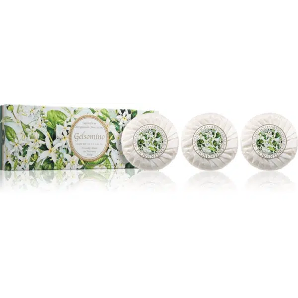 Saponificio Artigianale Fiorentino Jasmine Set sada tuhých mydiel