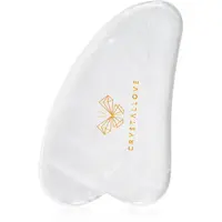 Crystallove Clear Quartz Gua Sha masážna pomôcka 1 ks