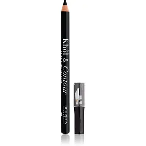 Bourjois Khôl & Contour Extra Longue Tenue dlhotrvajúca ceruzka na oči so strúhatkom odtieň 001 Noir-issime 1,2 g