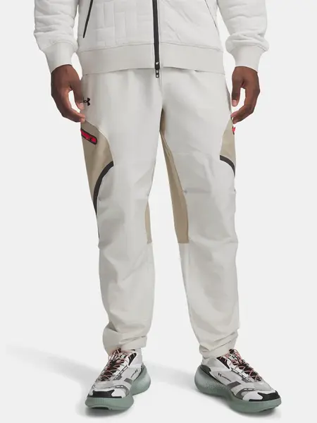 Men's Sports Pants Under Armour UA Unstoppable Cargo Pant-WHT - Men