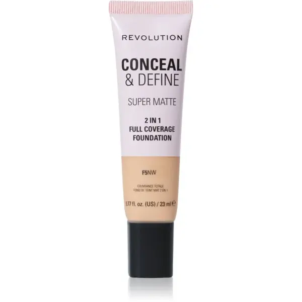 Revolution Conceal & Define zmatňujúci make-up odtieň F5NW 23 ml