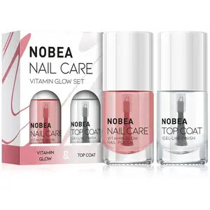 NOBEA Nail Care Vitamin Glow Set sada lakov na nechty Vitamin glow set